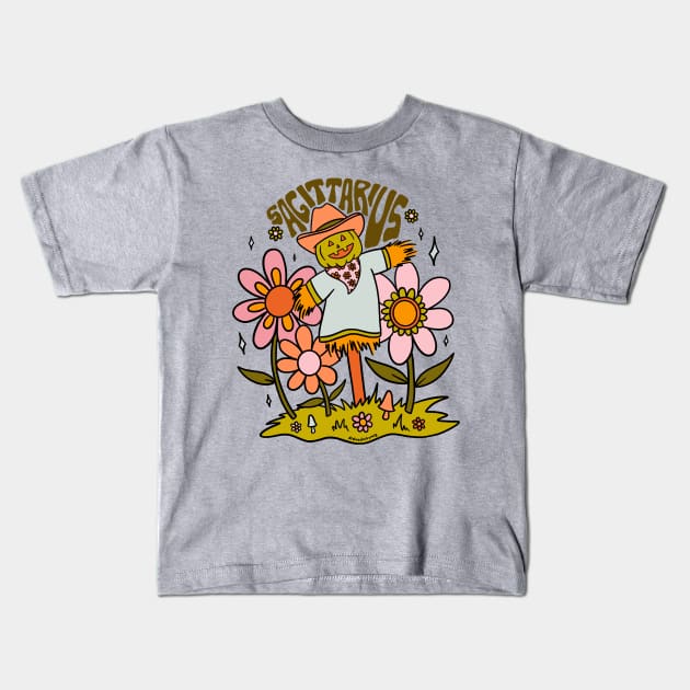 Sagittarius Gnome Kids T-Shirt by Doodle by Meg